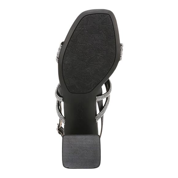 LifeStride Women's Celeste Block Heel Square Slingback Sandals Black Size 9 W - Picture 5 of 5